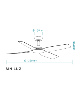 Viper DC Ceiling Fan Black 132cm WIFI 8 Speed with Remote Control-2