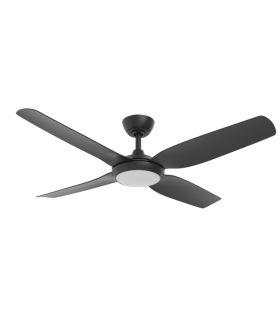 Viper DC Ceiling Fan Black 132cm WIFI 18W CCT LED Light 8 Speed with Remote Control-1