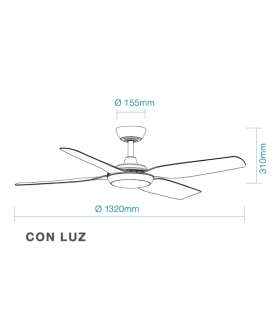 Viper DC Ceiling Fan Black 132cm WIFI 18W CCT LED Light 8 Speed with Remote Control-2