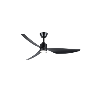 Genoa DC Ceiling Fan Black 127cm WIFI 16w CCT LED Light 8 Speed with Remote Control-1
