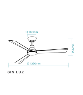 Riviera DC Ceiling Fan Black 132cm WIFI 8 Speed with Remote Control-2