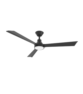Riviera DC Ceiling Fan Black 132cm WIFI 18W CCT LED Light 8 Speed with Remote Control-1