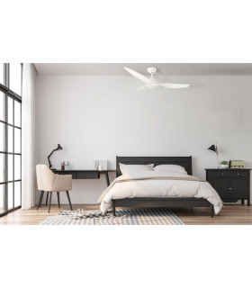 Avoca DC Ceiling Fan White ABS 132cm WIFI 8 Speed with Remote Control-2