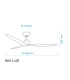 Avoca DC Ceiling Fan Black ABS 132cm WIFI 8 Speed with Remote Control-2