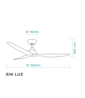 Avoca DC Ceiling Fan Black ABS 132cm WIFI 8 Speed with Remote Control-2