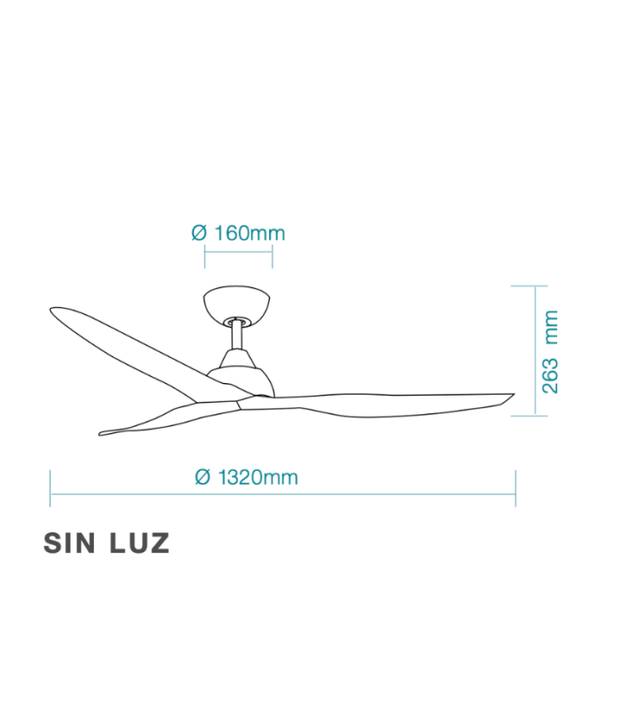 Avoca DC Ceiling Fan Black ABS 132cm WIFI 8 Speed with Remote Control-2