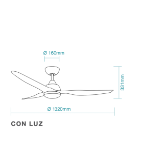 Avoca DC Ceiling Fan Black 132cm WIFI 15W CCT LED Light 8 Speed with Remote Control-2