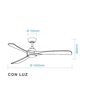 Norfolk DC Ceiling Fan White 142cm WiFi 20W CCT LED Light 8 Speed with Remote Control-2