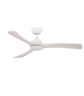 Norfolk DC Ceiling Fan White/Natural 142cm WiFi 20W CCT LED Light 8 Speed with Remote Control-1