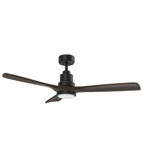 Mallorca DC Ceiling Fan Black/Natural 132cm WIFI 20W CCT LED Light 8 Speed with Remote Control-1