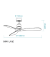 Mallorca White/Natural DC Ceiling Fan 132cm WIFI 8 Speed with Remote Control-2