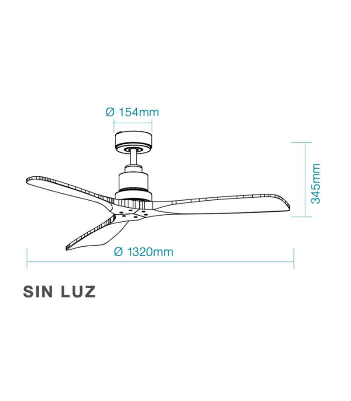 Mallorca White/Natural DC Ceiling Fan 132cm WIFI 8 Speed with Remote Control-2