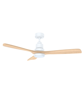 Mallorca DC Ceiling Fan White/Natural 107cm WIFI 20W CCT LED Light 8 Speed with Remote Control-1