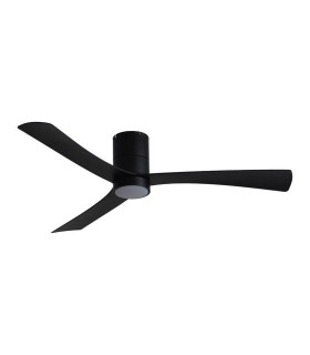 Metro DC Ceiling Fan Black 132cm Light 18W CCT Dim 5 Speed with Remote Control-1