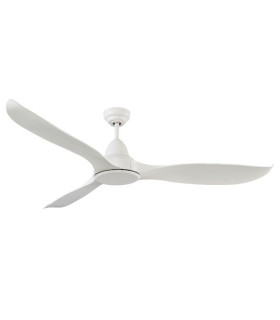 Wave DC Ceiling Fan White ABS 132cm 5 Speed with Remote Control-1