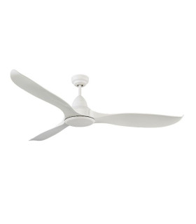 Wave DC Ceiling Fan White ABS 132cm Light 18W CCT 5 Speed with Remote Control-1