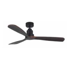 Mini Menorca DC Ceiling Fan Black/Walnut 106cm 6 Speed with Remote Control-1