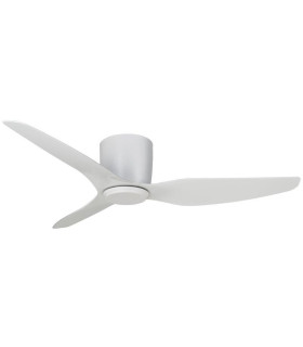 Flush AC Ceiling Fan White 125cm ABS 3 Speed with Remote Control-1