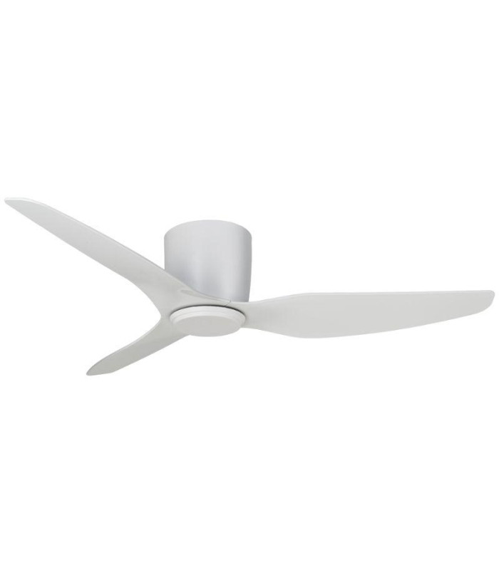 Flush AC Ceiling Fan White 125cm ABS 3 Speed with Remote Control-1