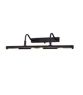 Abacus 16W Replaceable LED Dimmable Picture Light Switched 3000K Satin Black-1