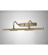 Abacus 16W Replaceable LED Dimmable Picture Light Switched 4000K Antique Brass-2