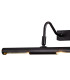Abacus 16W Replaceable LED Dimmable Picture Light Switched 4000K Satin Black-4