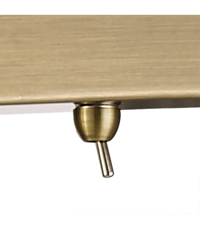 Abacus 16W Replaceable LED Dimmable Picture Light Switched 6000K Antique Brass-5