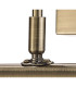 Abacus 8W Replaceable LED Dimmable Picture Light Switched 3000K Antique Brass-6
