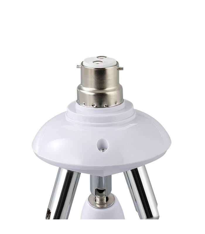 Additions 1 to 3 B22 to E27 Converter White Adjustable Lampholders-3