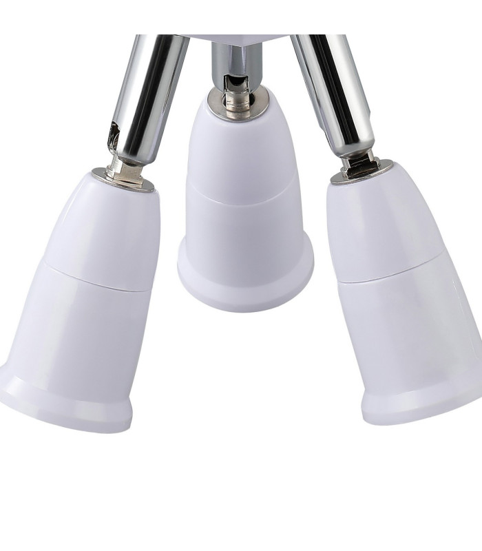Additions 1 to 3 B22 to E27 Converter White Adjustable Lampholders-4