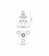Additions 1 to 3 B22 to E27 Converter White Adjustable Lampholders-5