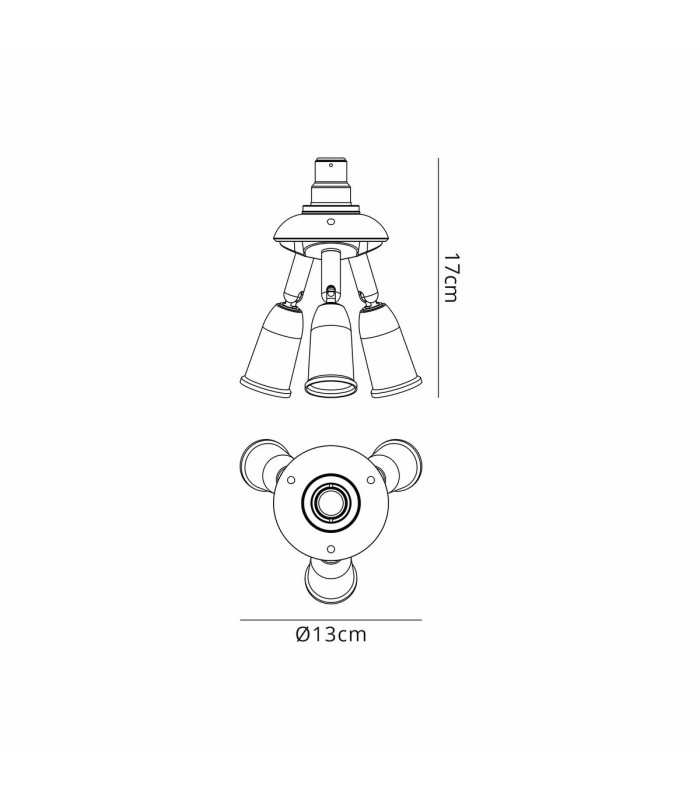 Additions 1 to 3 B22 to E27 Converter White Adjustable Lampholders-5