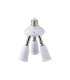 Additions 1 to 3 E27 Converter White Adjustable Lampholders-1