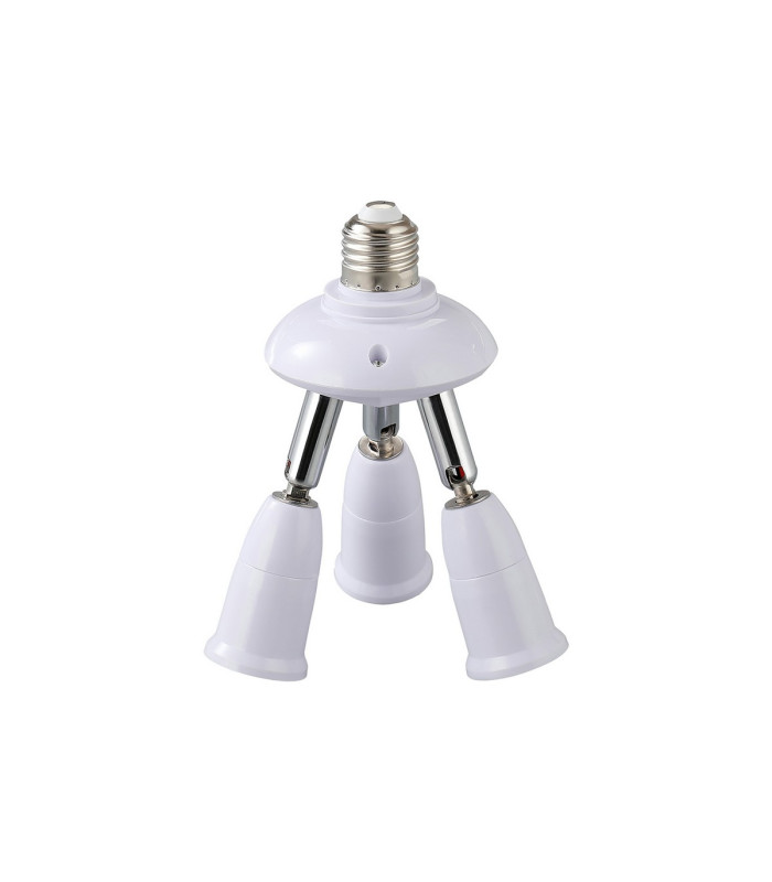 Additions 1 to 3 E27 Converter White Adjustable Lampholders-1
