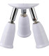 Additions 1 to 3 E27 Converter White Adjustable Lampholders-4
