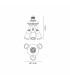 Additions 1 to 3 E27 Converter White Adjustable Lampholders-5