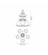 Additions 1 to 5 B22 to E27 Converter White Adjustable Lampholders-5