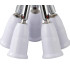 Additions 1 to 5 E27 Converter White Adjustable Lampholders-4