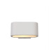 Alina Oval Wall Lamp 1 x G9 White Paintable Gypsum-1