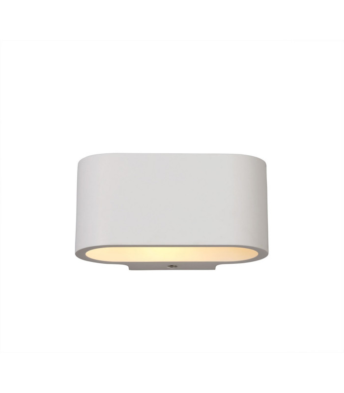 Alina Oval Wall Lamp 1 x G9 White Paintable Gypsum-1