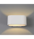 Alina Oval Wall Lamp 1 x G9 White Paintable Gypsum-2