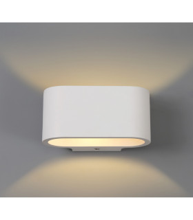 Alina Oval Wall Lamp 1 x G9 White Paintable Gypsum-2