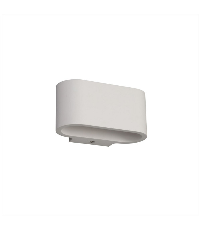 Alina Oval Wall Lamp 1 x G9 White Paintable Gypsum-5