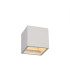 Alina Square Wall Lamp 1 x G9 White Paintable Gypsum-1