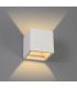 Alina Square Wall Lamp 1 x G9 White Paintable Gypsum-2