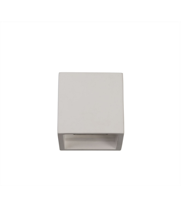 Alina Square Wall Lamp 1 x G9 White Paintable Gypsum-5