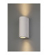 Alina Cylinder Up & Down Wall Lamp 2 x GU10 White Paintable Gypsum-2