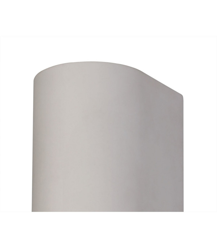 Alina Cylinder Up & Down Wall Lamp 2 x GU10 White Paintable Gypsum-4
