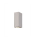 Alina Rectangular Up & Down Wall Lamp 2 x GU10 White Paintable Gypsum-1