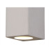 Alina Rectangular Up & Down Wall Lamp 2 x GU10 White Paintable Gypsum-5